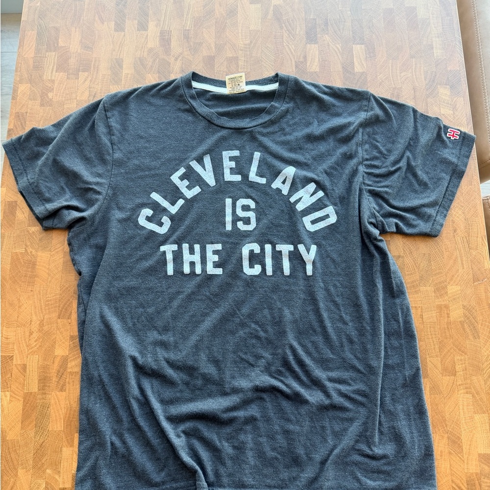 HOMAGE Cleveland Is The City Charcoal Tee